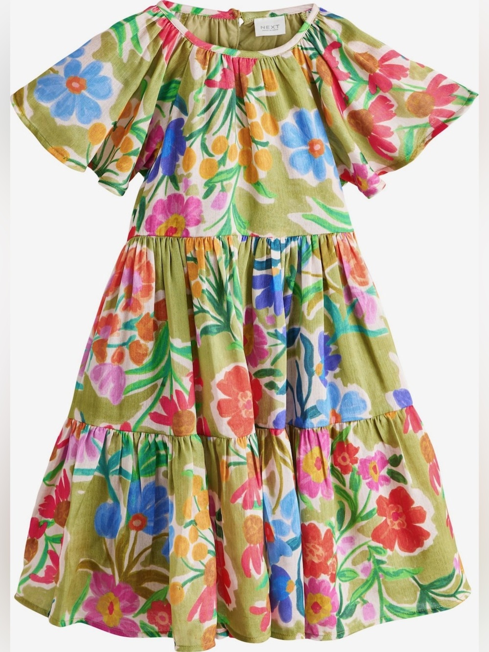Next floral Olive Green Angel Dress